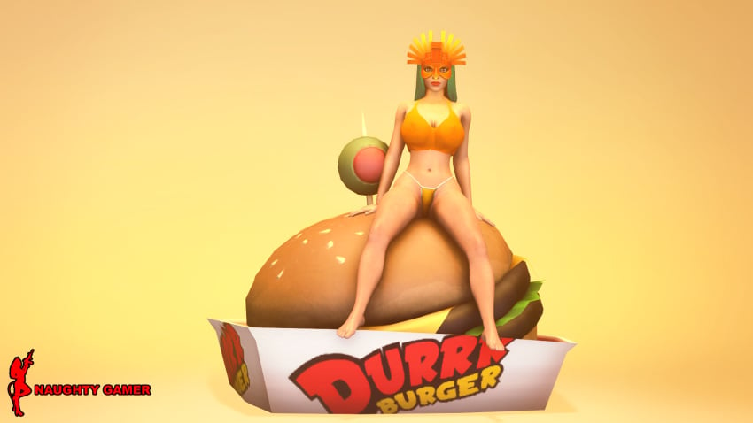 bikini burger durr_burger fortnite looking_at_viewer masked masked_female naughtygamer pose posing sunbird