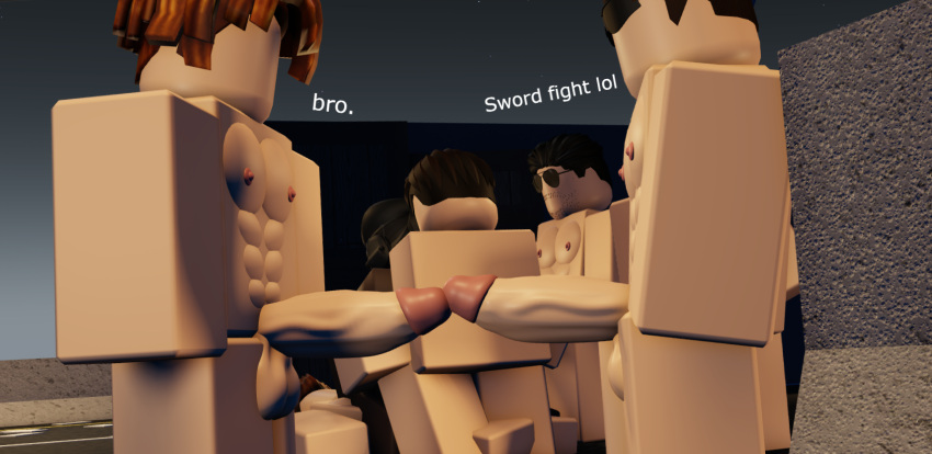 1girls 3d 5boys cometrr34 echorr34 roblox roblox_avatar robloxian self_upload shitpost sword_fight tagme text those_who_remain