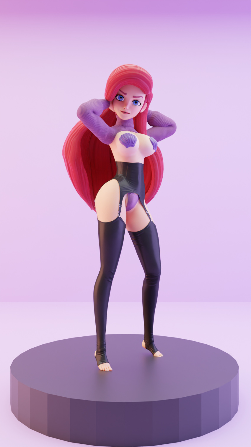 1girls 3d ariel athletic athletic_female big_breasts breasts busty cleavage curvy_female disney disney_princess eyebrows eyelashes eyes female female_focus female_only fit fit_female hair high_hips hourglass_figure huge_breasts large_breasts legalshotax3 legs light-skinned_female light_skin lips nishikt princess red_hair royalty the_little_mermaid thick thick_legs thick_thighs thighs top_heavy upper_body voluptuous waist wide_hips