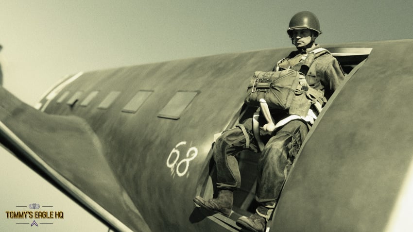 airborne helmet paratrooper soldier soldiers tommys_eagle_hq uniform world_war_2