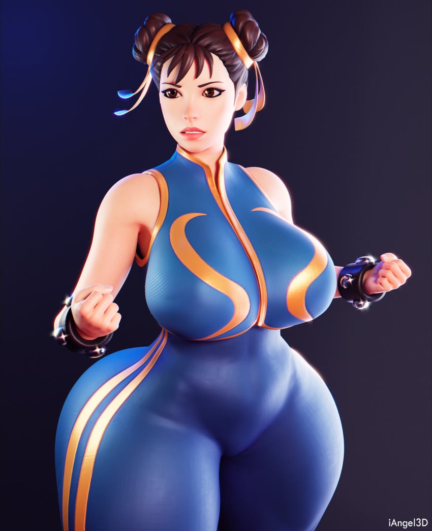 1girls 3d andi3dz ass big_ass big_butt bodysuit capcom chun-li chun-li_(fortnite) female female_only fighting_pose fortnite fully_clothed pose solo street_fighter street_fighter_alpha thick_thighs wide_hips