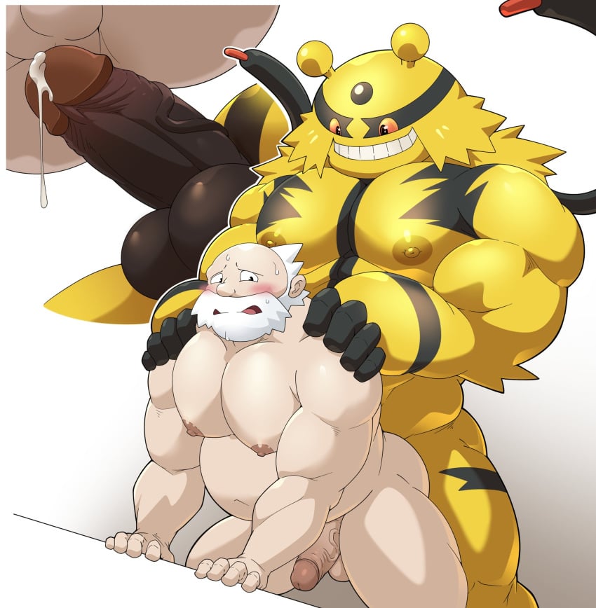 2023 abs anthro balls beard big_dom_small_sub big_muscles big_nipples big_pecs big_penis black_body black_fur blush bodily_fluids cum cum_drip doggy_style dominant dominant_anthro dominant_male dripping duo ejaculation electivire erection facial_hair from_behind_position fur gay gay_domination generation_4_pokemon genital_fluids genitals grin gym_leader hair hi_res holding_partner human human_on_anthro imminent_anal interspecies larger_anthro larger_male looking_pleasured maldu male male/male male_only male_pokemon/male_human mammal multicolored_body multicolored_fur musclegut muscular muscular_anthro muscular_human muscular_male nintendo nipples nude open_mouth pecs penis pokemon pokemon_(species) pokephilia sex size_difference smaller_human smaller_male smile striped_body striped_fur stripes submissive submissive_human submissive_male sweat teeth tessen_(pokemon) wattson_(pokemon) white_hair yellow_body yellow_fur