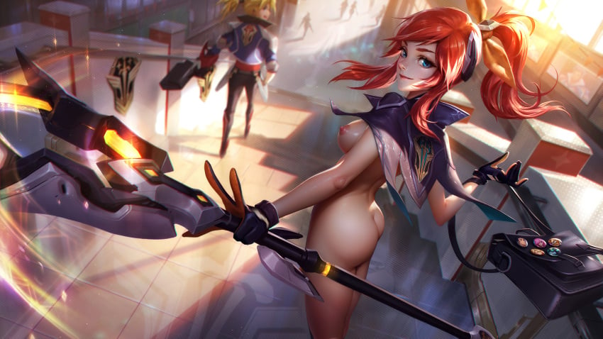 ai_generated battle_academia_lux battle_academia_series cavic0m female league_of_legends legwear luxanna_crownguard tagme