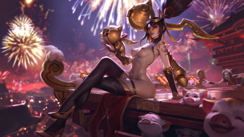 ai_generated cavic0m female female_focus female_only firecracker_vayne league_of_legends lunar_new_year lunar_revel_series vayne