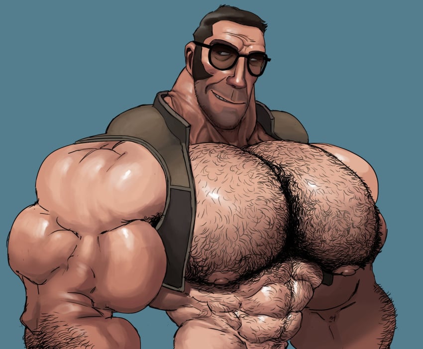 body_hair human male_only mge mge_brother remert sarah_borrows sniper_(team_fortress_2) sniperstalker solo solo_male team_fortress_2