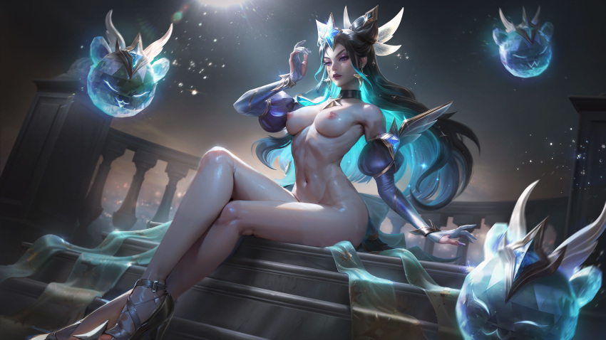 ai_generated cavic0m female female_only league_of_legends star_guardian_series star_guardian_syndra star_guardian_syndra_prestige_edition syndra tagme