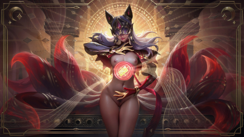 9_tails ahri ai_generated arcana_ahri boobs cavic0m league_of_legends nine_tailed_fox tagme vastaya