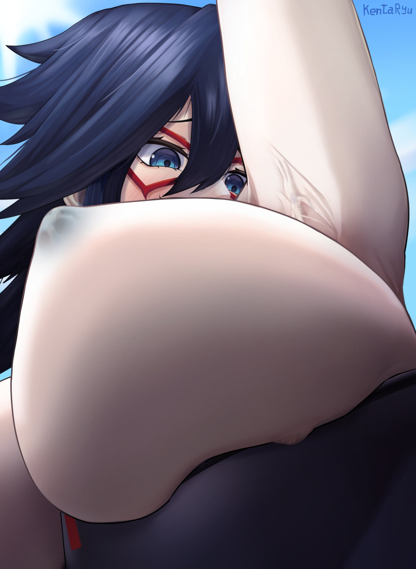 alternate_version_at_source alternate_version_available arm_up armpits breast_focus clothing_entrapment color giantess inside_clothing kayama_nemuri kentaryu larger_female macro midnight_(my_hero_academia) miruko mount_lady my_hero_academia nipple_bulge rumi_usagiyama ryuukyuu size_difference skin_tight smaller_female steaming_body sweat takeyama_yuu tatsuma_ryuuko under_breasts usagiyama_rumi yuu_takeyama