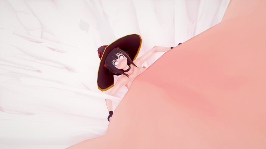 3d aqua_(konosuba) big_belly camtri cum cum_explosion cum_flood cum_inside cumflation excessive_cum female futa_on_female futanari hung_bottom hung_futanari inflation koikatsu kono_subarashii_sekai_ni_shukufuku_wo! megumin penis_bigger_than_body small_but_hung tagme