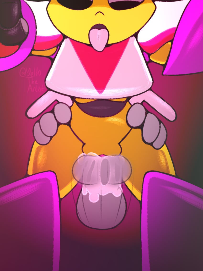 1boy 1girls ahe_gao cum cum_in_pussy geometry_dash retro_trianna_(yellolight) robot robot_girl trianna_(yellolight) vaginal_penetration yellolight