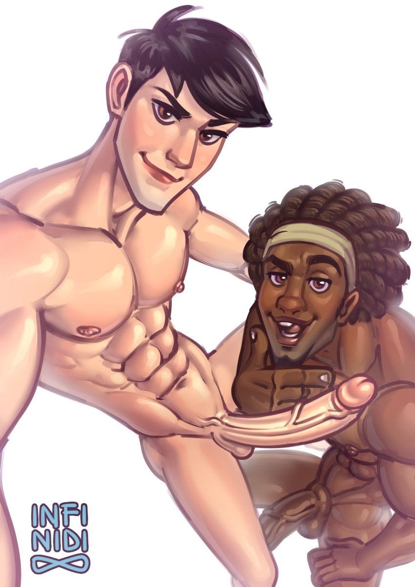 abs african african_male asian asian_male biceps big_cock big_hero_6 big_penis biracial biracial_male boner bulging_biceps dark-skinned_male dark_skin disney east_asian east_asian_male erect_penis erection gay hard_on huge_cock infinidix interracial looking_at_viewer looking_up male male_only marvel melanin muscles muscular muscular_male pecs posing presenting_penis selfie smooth_chest smooth_skin tadashi_hamada thick_thighs veiny_penis wasabi-no-ginger yaoi