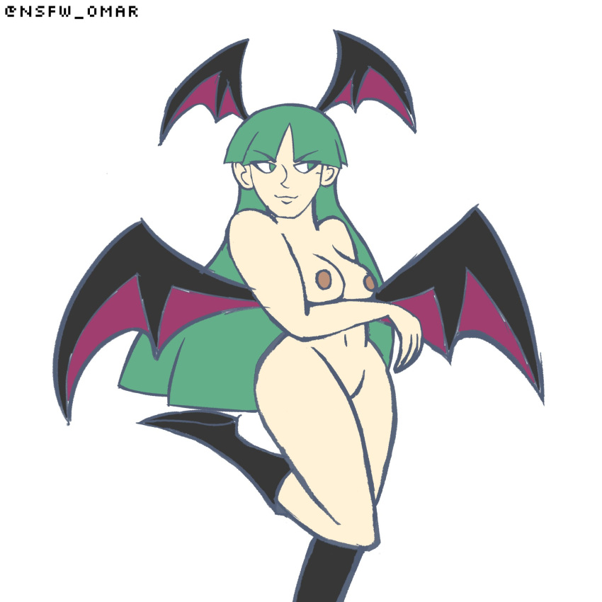 breasts darkstalkers medium_breasts morrigan_aensland nsfw_laura nude succubus