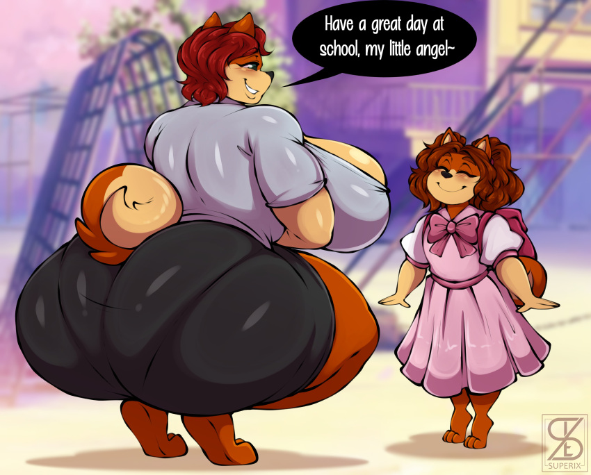 2girls anthro big_ass big_breasts breasts bubble_butt female huge_ass mama_maria mother_and_daughter multiple_girls original original_characters superia_(superix) superix tagme wholesome