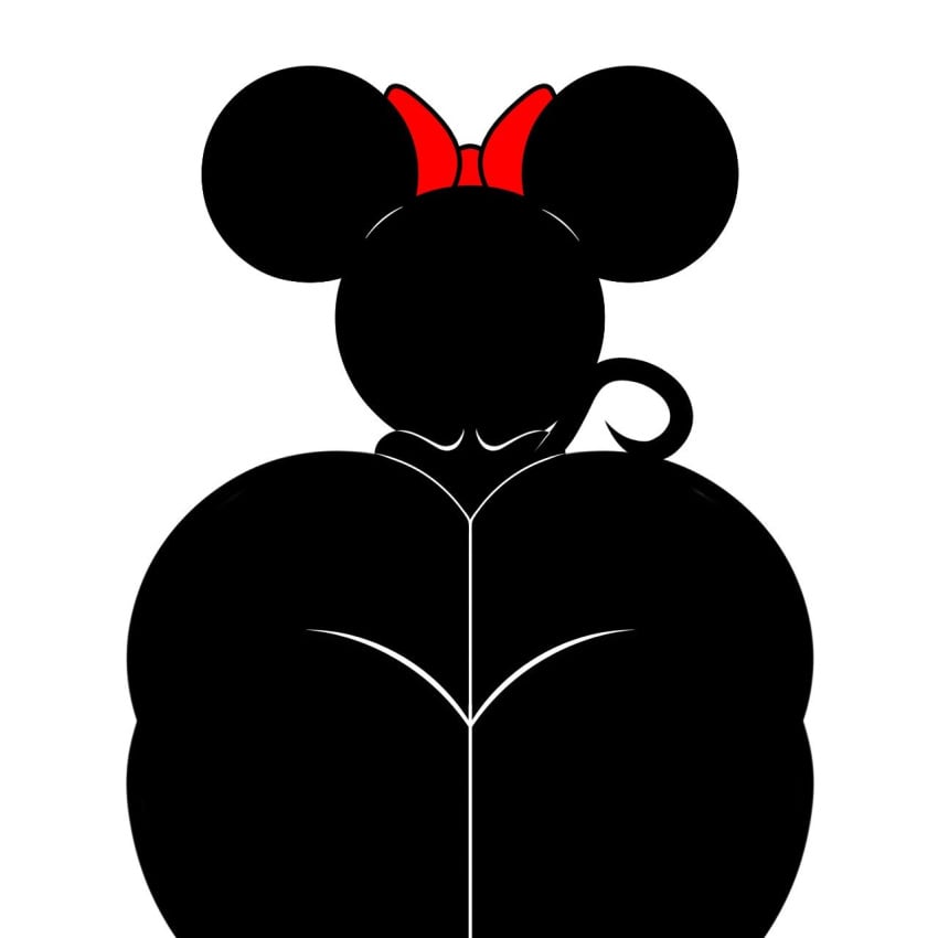 1girls 2020 2020s anthro ass big_ass big_butt bottom_heavy bottomless bow_(feature) bubble_butt butt butt_crack disney female female_only hi_res jokro low-angle_view mammal minnie_mouse mouse murid murine nude public_domain rodent solo tail thick_thighs