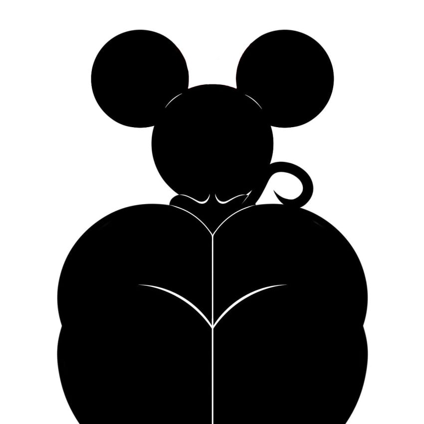 1boy 2020 2020s anthro ass big_ass big_butt butt disney femboy hi_res jokro low-angle_view male mammal mickey_mouse mouse murid murine nude public_domain rodent solo solo_male tail thick_thighs