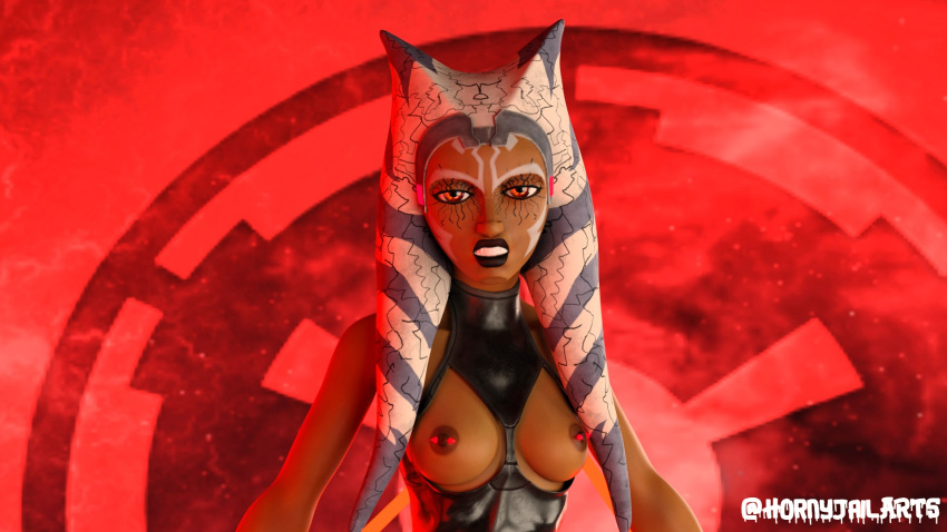 1girls 3d ahsoka_tano airress3d_(3d-modeller) female female_only hornyjailarts solo star_wars tagme togruta