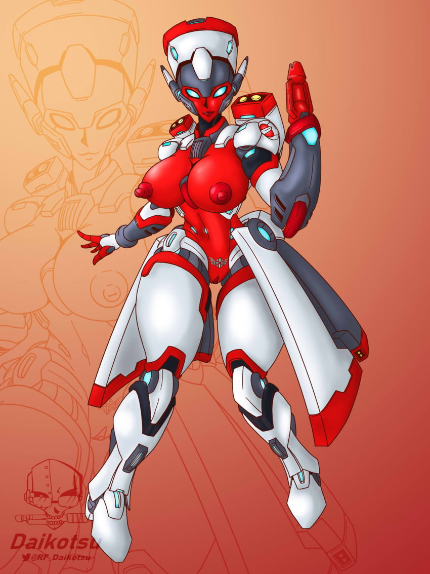 daikotsu red_alert robot robot_girl transformers transformers_animated