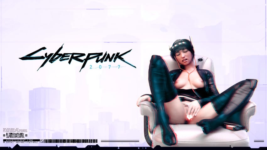 3840x2160 3dx anus black_hair boots breasts censored censored_pussy cgi chair chromatic_aberration closed_eyes cyberpunk cyberpunk_2077 cyberpunk_girl digital_art ecstasy exposed_breasts exposed_nipples fingering_self futuristic glitch jacket_open labia legs_apart masturbation meaty_pussy naked nsfw nude original_character panties_aside pistol pleasure_face poster pussy relaxing rubbing_clitoris sakirah sakirah_rodaun science_fiction scifi sitting_on_chair upskirt vagina wallpaper white_background