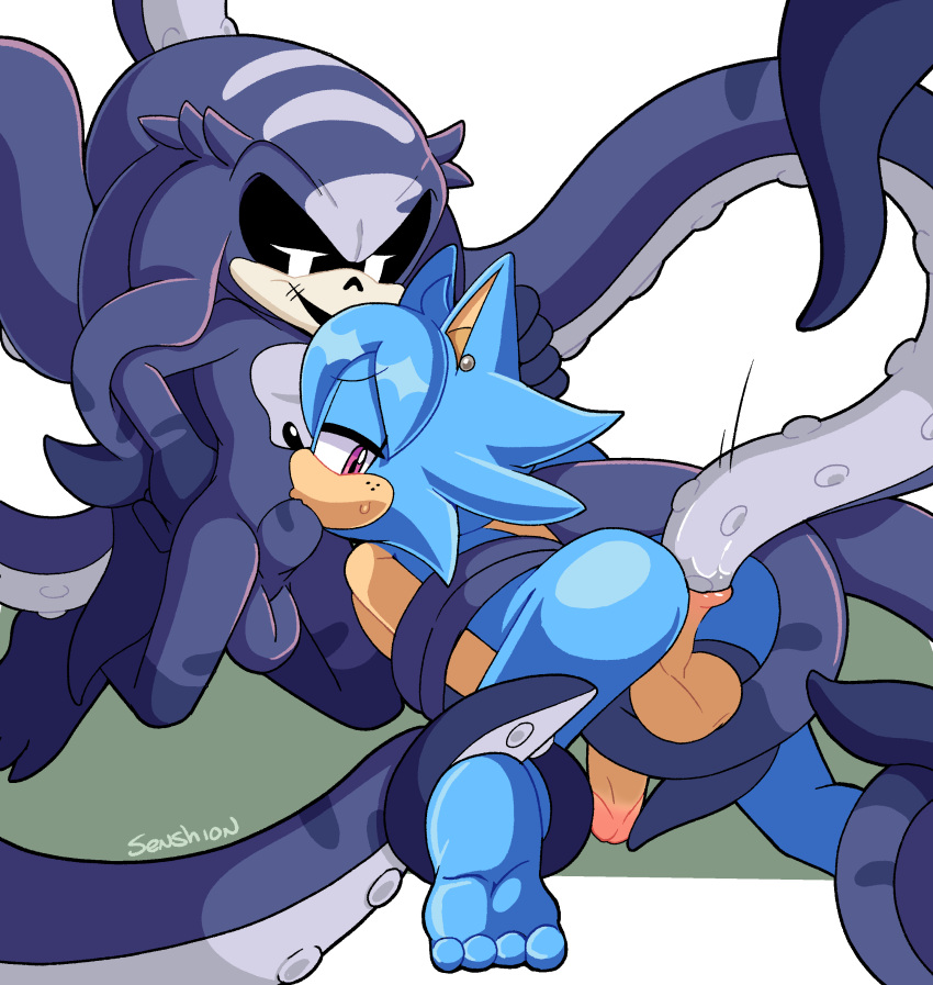 anal blowjob gay mimic_the_octopus oc_character oc_x_canon octopus senshion sonic_(series) sonic_the_hedgehog_(comics) sonic_the_hedgehog_(idw) sonic_the_hedgehog_(series)