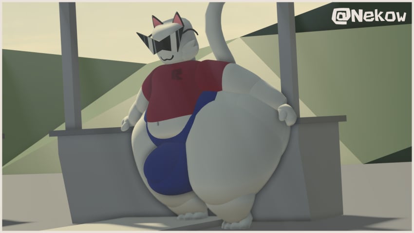 3d :3 bulge cat_ears cat_tail catboy catmaidboyuwu fat_ass gay glasses male rate_my_avatar roblox roblox_game robloxian shirt tagme tshirt underwear white_fur zolt_(nekow/catmaidboyuwu)