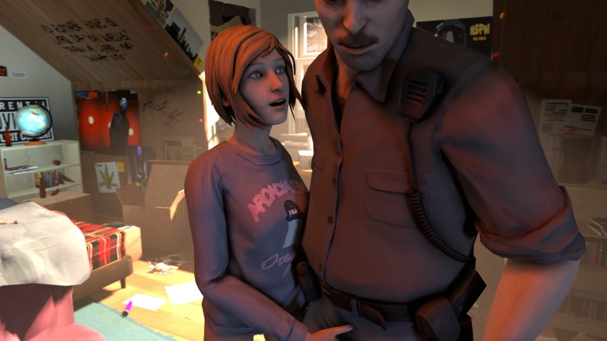 3d brown_hair chloe_price david_madsen lenaid life_is_strange male moustache security_guard stepfather stepfather_and_stepdaughter