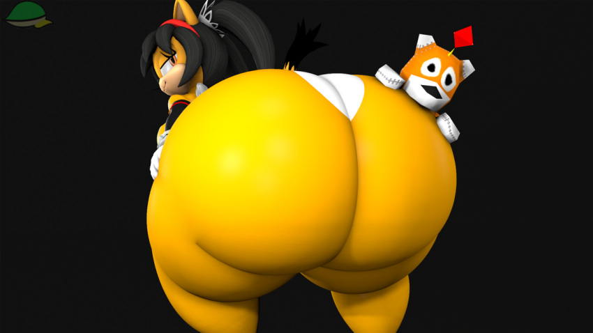 1girls 2023 3d anthro ass bangs big_ass cindablimp doll domestic_cat felid feline female gloves honey_the_cat huge_ass large_ass looking_back mobian_(species) sega showing_ass sonic_(series) sonic_the_hedgehog_(series) tails_doll thick thick_thighs voluptuous wide_hips