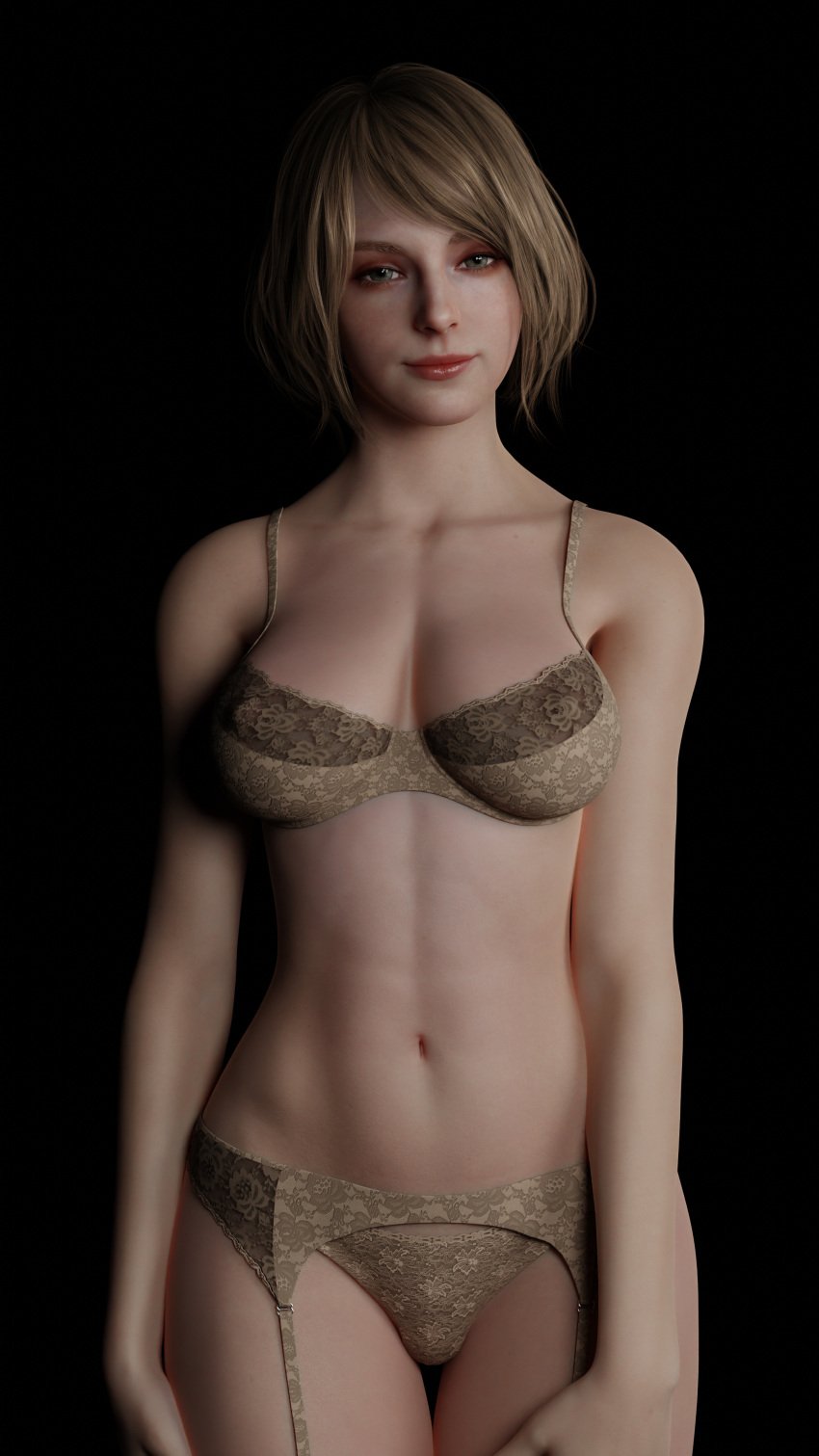 1girls 3d ashley_graham ashley_graham_(ella_freya) athletic_female blender blonde_hair breasts female female_only greyarea55 lingerie looking_at_viewer pale_skin pinup resident_evil resident_evil_4 resident_evil_4_remake solo solo_female