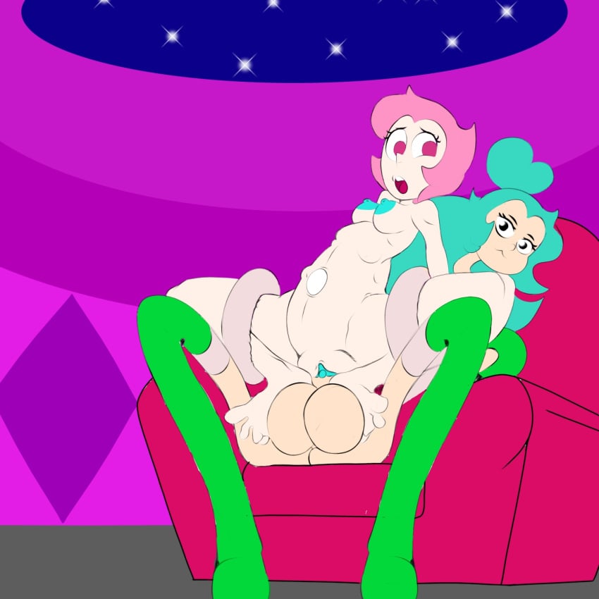 barefoot edit edited feet inflation living_sex_toy moon_gem no_official pearl_(steven_universe) soles space spinel_(steven_universe) spinel_green staerk steven_universe stomach_bulge toes traced traced_art