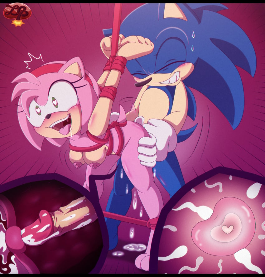 1boy 1boy1girl 1girls alternate_version_available amy_rose anthro anthro_on_anthro anthro_only anthro_penetrating_anthro ass blush bondage breasts cross_section cum cum_drip cum_in_pussy cum_in_uterus cum_inside doggy_style drool drooling female female_penetrated from_behind from_behind_position furry furry_only gloves green_eyes heart-shaped_pupils impregnation in_love internal_view ladybomber ladycherrybomba male medium_breasts naked nipples open_mouth ovum ovum_with_heart penetration penis restrained sex shibari short_hair sonic_(series) sonic_the_hedgehog sonic_the_hedgehog_(series) sperm_cell spread_legs standing tailwag tied_up tongue tongue_out too_horny uterus vaginal_penetration vaginal_sex x-ray