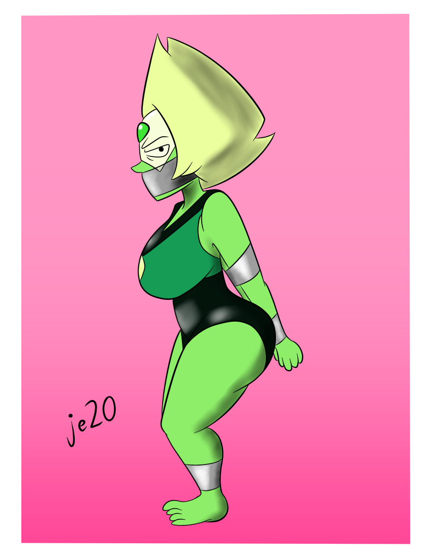 big_breasts bondage breasts cartoon_network je20 peridot_(steven_universe) round_ass round_butt steven_universe tape tape_gag taped_mouth thick_ass thick_thighs