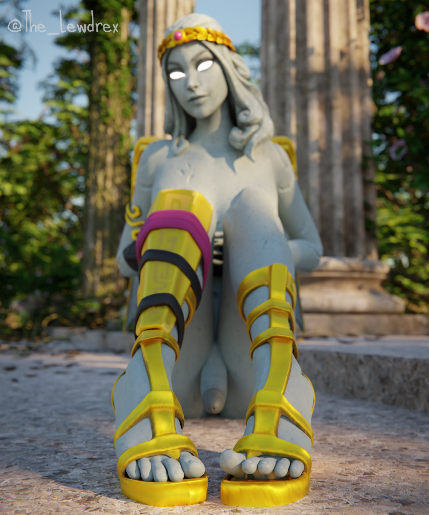 1futa 3d alternate_version_available blender bottomless detailed_background epic_games erect_penis erection feet female female_focus female_only foot_focus fortnite futa_only futanari gladiator_sandals glowing glowing_eyes headwear highres legs_up legwear lewdrex looking_at_viewer nude nude_female nude_futanari on_floor outdoors outside penis pillar presenting presenting_feet presenting_penis shadow shoes sitting solo solo_focus stoneheart sun sunlight topless watermark white_eyes