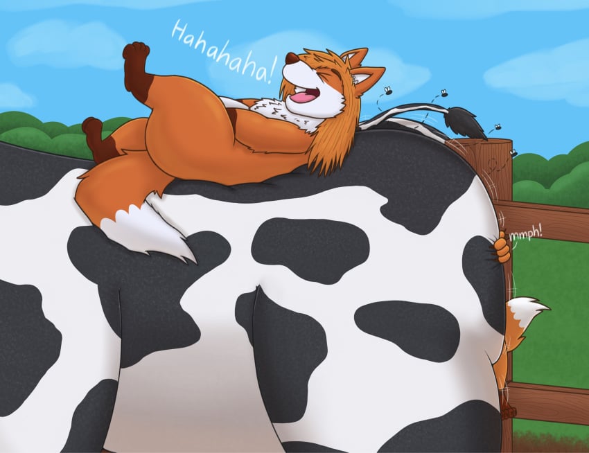 barn bondage bovine bullying butt_crush femsub feral fox huge_ass overweight_male snuggydoug squashedflat teasing unwilling