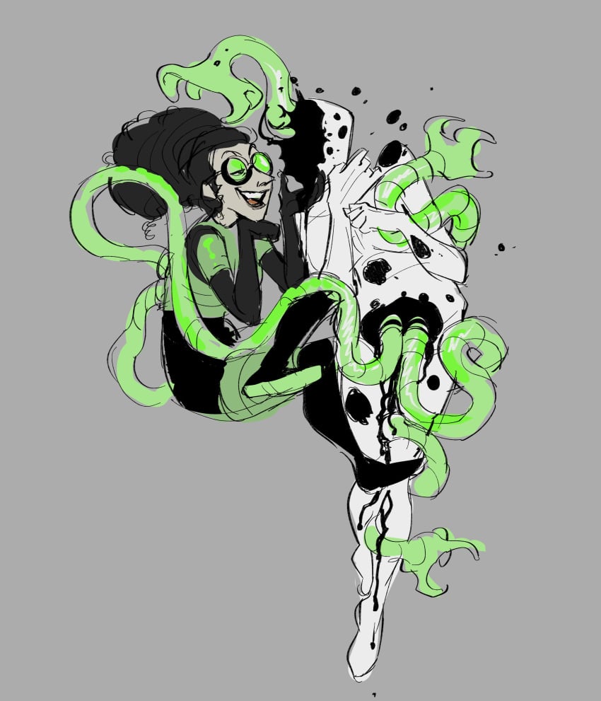 2d 2d_(artwork) body_horror digital_media_(artwork) dripping_goo eyeless faceless femdom floating glasses goo green-tinted_eyewear marvel no_eyes no_face no_visible_genitalia non-euclidean_sex olivia_octavius pussylugubrious robotic_arms robotic_tentacles spider-man:_across_the_spider-verse spider-man_(series) superhero tentacle the_spot tinted_eyewear twitter twitter_link twitter_username unusual_anatomy unusual_penetration