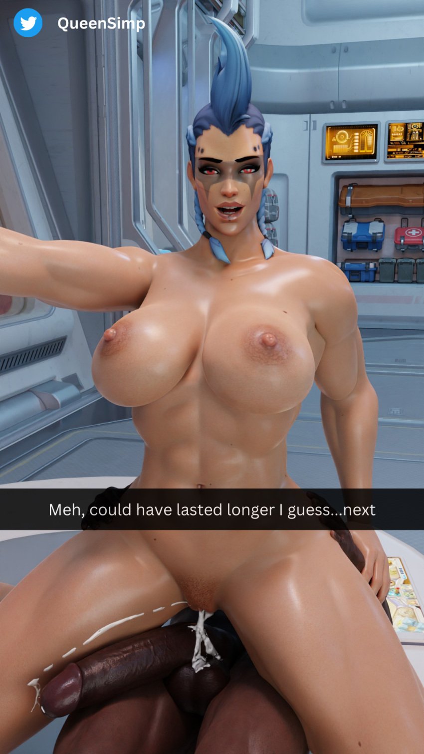 3d after_reverse_cowgirl after_sex cumming dark-skinned_male dark_skin dick disappointed disappointing disappointing_sex english_text interracial junker_queen junkqueensimp looking_at_viewer looking_pleasured male overwatch overwatch_2 reverse_cowgirl_position riding riding_penis selfie selfie_pose smiling_at_viewer snapchat text unamused unamused_sex unenthusiastic unenthusiastic_sex unsatisfied