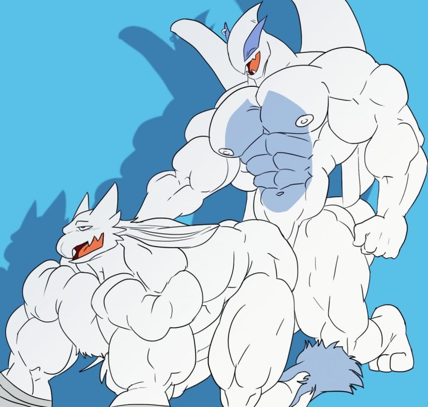 anal anthro buff lugia male male_only muscles muscular muscular_male pokemon pokemon_(species) pokemon_focus remert sex tough tuff