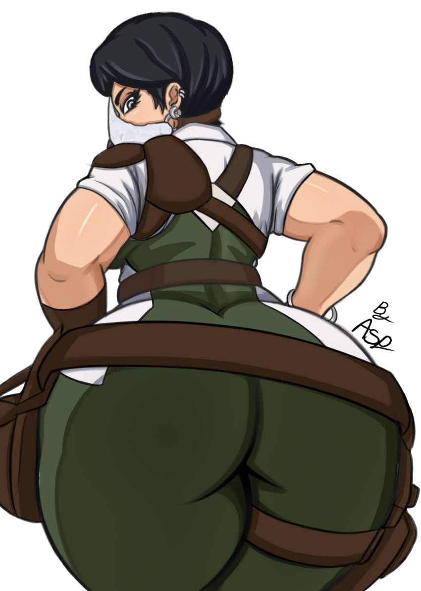 1girls adriana_imai ass big_ass big_butt bubble_ass bubble_butt butt caked_up cheesecake clothed clothing dat_ass dbd dead_by_daylight dumptruck_ass dumptruck_butt female female_only fully_clothed huge_ass huge_butt looking_at_viewer looking_back looking_back_at_viewer presenting presenting_ass presenting_butt presenting_hindquarters solo solo_female the_skull_merchant wide_hips