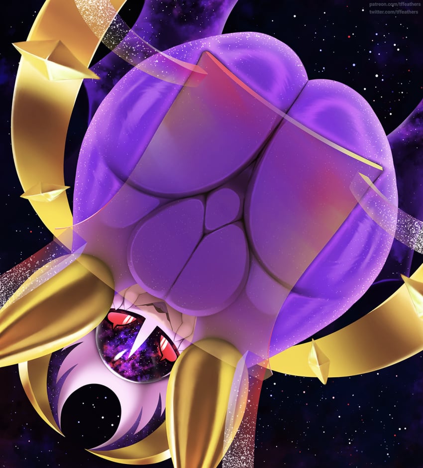 anthro anus ass balls barely_visible_anus bat big_ass big_balls big_butt biped butt_focus detailed_background femboy generation_7_pokemon genitals girly glass hi_res huge_ass huge_balls huge_butt legendary_pokémon legendary_pokemon looking_at_viewer low-angle_view lunala male male_only nintendo open_mouth pokemon pokemon_(species) presenting_anus presenting_hindquarters purple_body red_sclera smile solo thick_thighs thousandfoldfeathers white_eyes wide_hips yellow_body