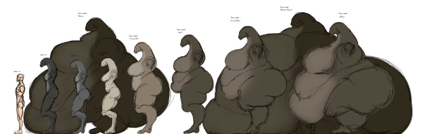 alien anthro ass belly belly_overhang big_ass big_belly big_breasts breasts chubby fat halo_(series) height_chart huge_ass huge_belly huge_breasts hyper hyper_ass hyper_belly immobile morbidly_obese obese overweight sangheili sequence sil-pen-draco size_chart size_comparison weight_gain