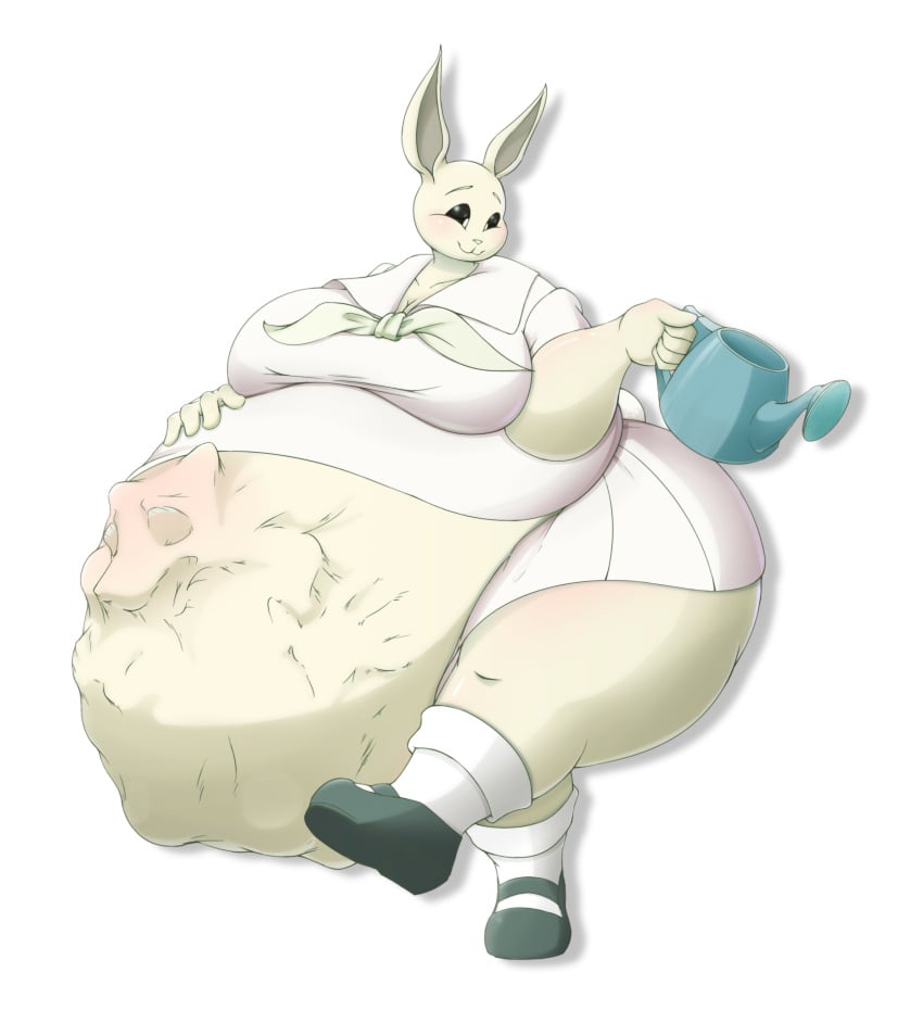 1boy 1girls anime anthro_pred anthro_prey badfurson bbw beastars betrayal big_ass big_belly big_breasts boyfriend boyfriend_prey breasts detailed_bulge digestion face_imprint fat female female_pred gardening girlfriend girlfriend_pred hand_imprint hand_on_belly happy haru_(beastars) hips implied_digestion larger_pred legoshi_(beastars) male_prey manga oral_vore rabbit_girl role_reversal scyn shortstack smaller_prey smile smiling soft_vore thick_thighs thighs uncaring unwilling_prey vore vore_belly vore_warning wide_hips willing_pred wolf_boy