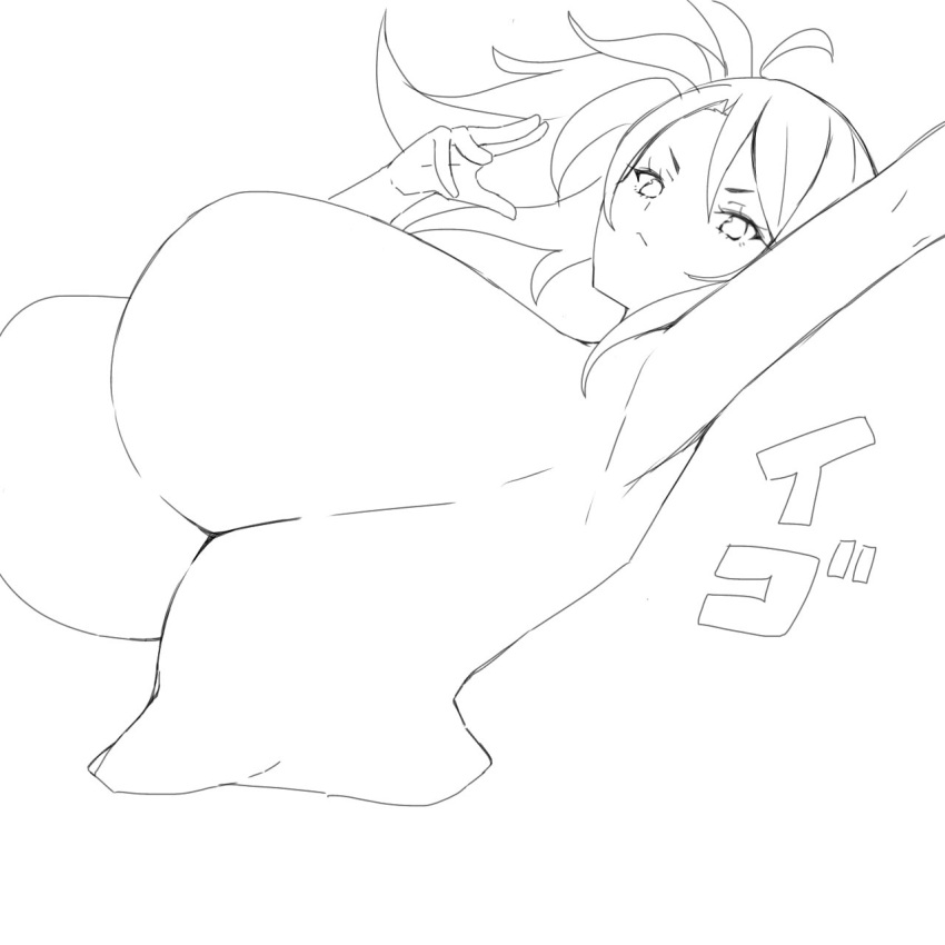 big_breasts breasts huge_breasts large_breasts sabanotami sketch