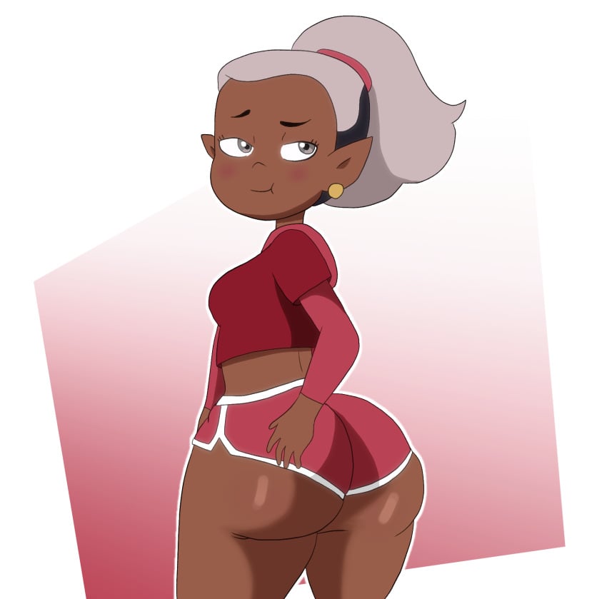 1girls ass big_ass blakkmat cute dark-skinned_female dark_skin disney disney_channel female female_only skara small_breasts standing staring_at_viewer tagme tan_body the_owl_house