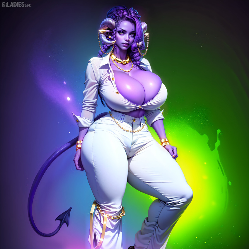 ai_generated big_breasts breasts demon huge_breasts iladiesart large_breasts tagme