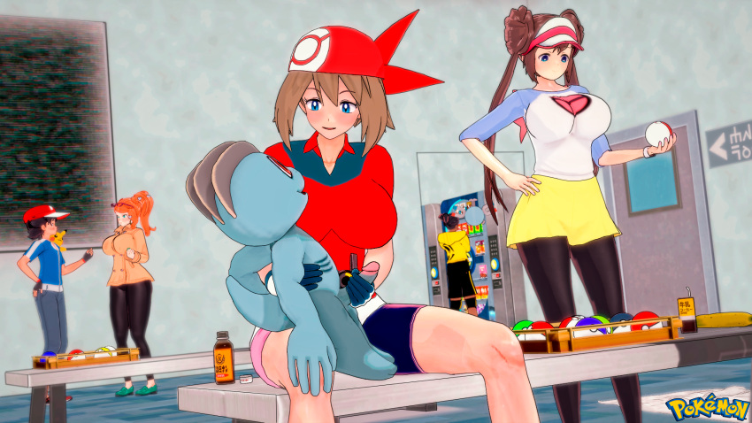 3d ash_ketchum blue_eyes breasts clothed clothed_female clothed_female_nude_male clothed_sex danp eye_contact female gloved_handjob gloves handjob hi_res human human_koikatsu koikatsu! looking_at_another machop male_pokemon/female_human may_(pokemon) multiple_females nintendo penis poke_ball pokemon pokemon_ss pokephilia raihan_(pokemon) rosa_(pokemon) satoshi_(pokemon) sitting smaller_male sonia_(pokemon)