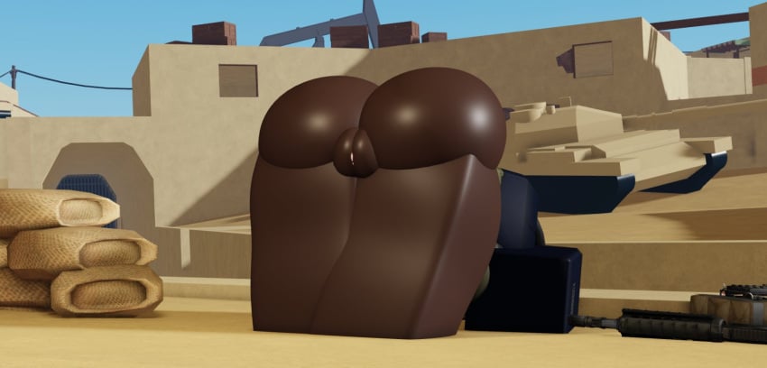 1girls 3d ass_up big_ass cometrr34 echorr34 phantom_forces pussy roblox robloxian shirt