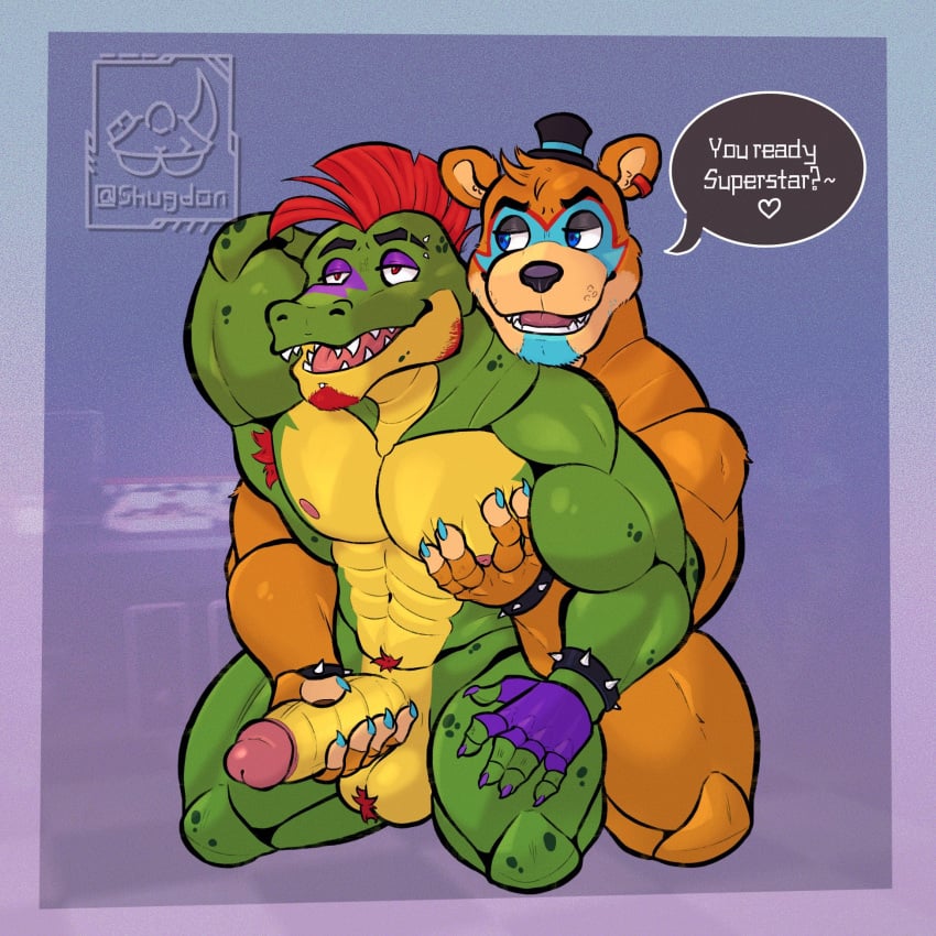 2023 2boys abs alligator alligatorid alternate_version_available animatronic anthro anthro_focus anthro_on_anthro anthro_only anthrofied armpit_hair arms_behind_back artist_logo artist_name ball_tuft balls balls_hair ballsack bear beard beard_stubble big_balls big_cock big_penis big_testicles bigger_male blue_eyes blurred_background blurry_background body_fur boner bracelet claws cock completely_nude completely_nude_male crocodile crocodilian crocodylid dick digital_drawing_(artwork) digital_media_(artwork) duo duo_focus ear_piercing ear_ring earring english english_text erect_penis erection eyebrow_piercing facepaint facial_hair fangs finger_claws fingerless_gloves five_nights_at_freddy's five_nights_at_freddy's:_security_breach focus_on_penis foreskin foreskin_folds furry furry_male furry_only gay gay_domination gay_male glamrock_freddy_(fnaf) glans gloves goatee grabbing_chest grabbing_pecs grabbing_penis green_skin hairy_armpits hairy_balls half-closed_eyes hand_on_chest hand_on_pecs handjob happy_trail headgear headwear helping_hand holding_penis humanoid_penis intact jerking jerking_off jerking_off_another jerkingoff jerkingoff_another kneeling kneeling_on_ground machine male male/male male_dominating_male male_domination male_nipples male_only male_pubic_hair mammal mammal_humanoid masturbating masturbation mohawk_(hairstyle) montgomery_gator_(fnaf) muscles muscular_anthro muscular_arms muscular_legs muscular_male navel nude nude_male ochre_fur open_smile pecs penis penis_grab penis_hold penis_out pierced_eyebrow piercing posing red_eyes red_hair reptile reptile_humanoid retracted_foreskin robot scales scalie_humanoid scottgames scrotum sharp_teeth shugdon sideburns size_difference smaller_male smile smiley_face smiling steel_wool_studios testicles text text_bubble thick_penis tongue top_hat touching_chest uncut ursid ursid_humanoid veiny_penis