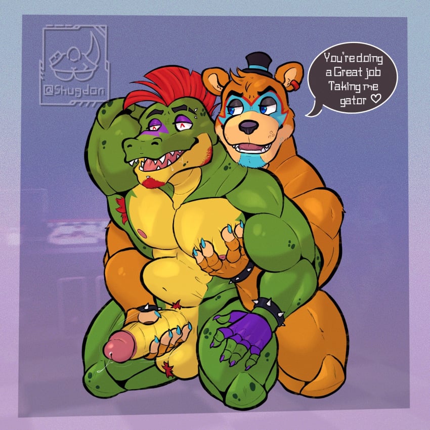 2023 2boys abs alligator alligatorid alternate_version_available anal anal_sex animatronic anthro anthro_focus anthro_on_anthro anthro_only anthro_penetrated anthro_penetrating anthro_penetrating_anthro anthrofied armpit_hair arms_behind_back artist_logo artist_name ball_tuft balls balls_hair ballsack bear beard beard_stubble big_balls big_cock big_dom_small_sub big_penetration big_penis big_testicles bigger_male bigger_penetrating_smaller blue_eyes blurred_background blurry_background body_fur boner bracelet bulge claws cock completely_nude completely_nude_male crocodile crocodilian crocodylid dick digital_drawing_(artwork) digital_media_(artwork) drool drooling duo duo_focus ear_piercing ear_ring earring english english_text erect_penis erection eyebrow_piercing facepaint facial_hair fangs finger_claws fingerless_gloves five_nights_at_freddy's five_nights_at_freddy's:_security_breach focus_on_penis foreskin foreskin_folds from_behind from_behind_position furry furry_male furry_only gay gay_anal gay_domination gay_male gay_sex glamrock_freddy_(fnaf) glans gloves goatee grabbing_chest grabbing_pecs grabbing_penis green_skin hairy_armpits hairy_balls half-closed_eyes hand_on_chest hand_on_pecs handjob handjob_from_behind handjob_while_penetrating happy_trail headgear headwear helping_hand holding_penis huge_cock humanoid_penis intact jerking jerking_off jerking_off_another jerkingoff jerkingoff_another kneeling kneeling_on_ground large_insertion large_penis long_penis looking_pleasured machine male male/male male_dominating_male male_domination male_nipples male_only male_penetrated male_penetrating male_pubic_hair mammal mammal_humanoid masturbating masturbating_other masturbating_while_penetrated masturbation mohawk_(hairstyle) montgomery_gator_(fnaf) movement_lines muscles muscular_anthro muscular_arms muscular_legs muscular_male navel nude nude_male ochre_fur open_smile pecs penetrating penetration penile_penetration penis penis_grab penis_hold penis_in_ass penis_out penis_size_difference pierced_eyebrow piercing posing precum precum_drip precum_on_penis precum_string red_eyes red_hair reptile reptile_humanoid retracted_foreskin robot saliva saliva_string scales scalie_humanoid scottgames scrotum sex sex_from_behind sharp_teeth shugdon sideburns size_difference smaller_male smile smiley_face smiling steel_wool_studios stomach stomach_bulge testicles text text_bubble thick_penis tongue top_hat touching_chest uncut ursid ursid_humanoid veiny_penis yaoi