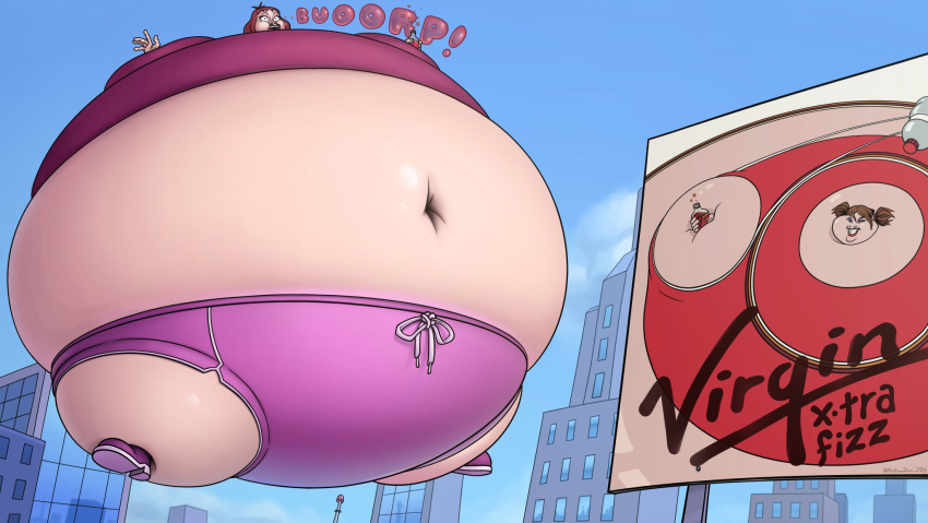 andromaton burping city fat floating hyper_inflation inflation panties pink_panties roller_cola_girl virgin_cola