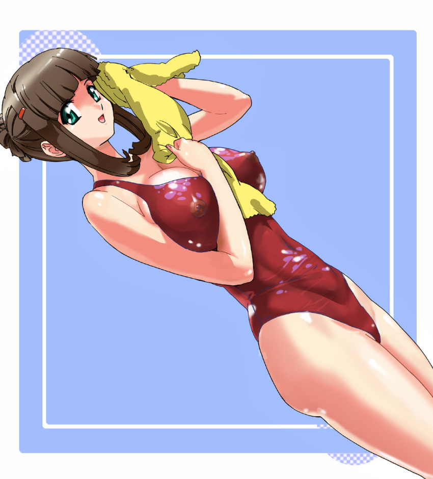 alpa female fujisawa_yayoi highres lux see-through see-through_swimsuit solo swimsuit uchuu_no_stellvia