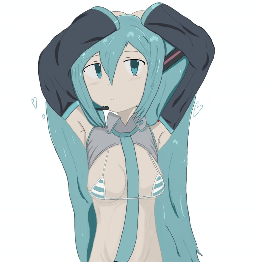 Hatsune Miku (Collared Bikini) Rule 34 Image