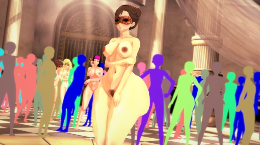 4girls amanwithnoplan ass barefoot black_hair blonde_hair breasts brown_hair chun-li colored_silhouette completely_nude completely_nude_female domino_mask double_bun fancy_party female female_focus female_pubic_hair headband juri_han karin_kanzuki long_hair mask masquerade masquerade_mask multiple_boys multiple_girls naked_headband naked_mask navel nipples nude nude_female party pubic_hair pussy red_headband sakura_kasugano shaved_pussy short_hair silhouette silhouettes street_fighter unmasked